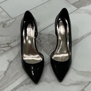 Madden girl black patent d’orsay pumps size 7